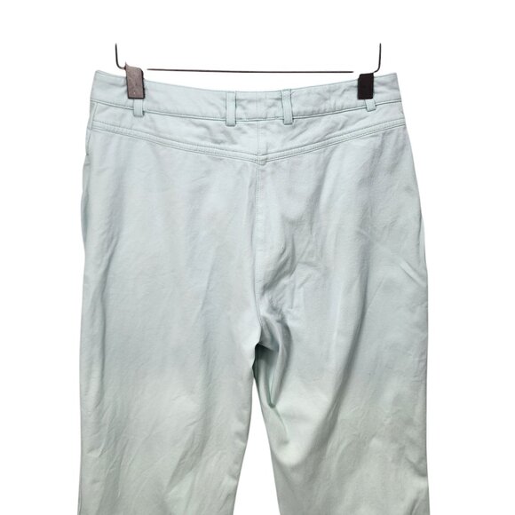 St. John Sport Womens Light‎ Green Denim Jean Trousers Size 12 - Picture 9 of 13